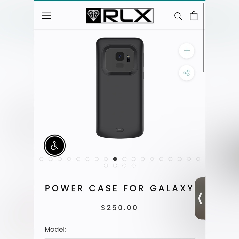 NWT RLX POWER CASE FOR GALAXY S9 Plus in navy